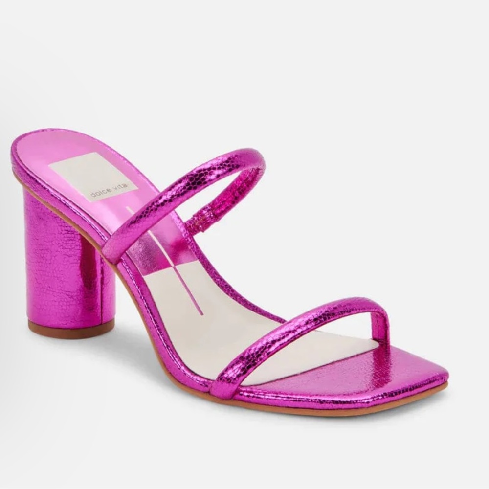 NWB Dolce Vita Noles Metallic Stella Slide Heel